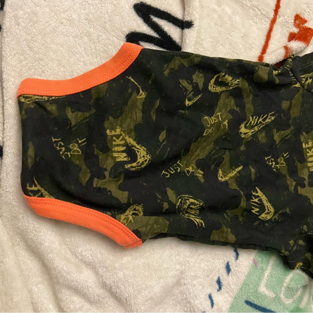 Nike Black and Gray Logo Tee